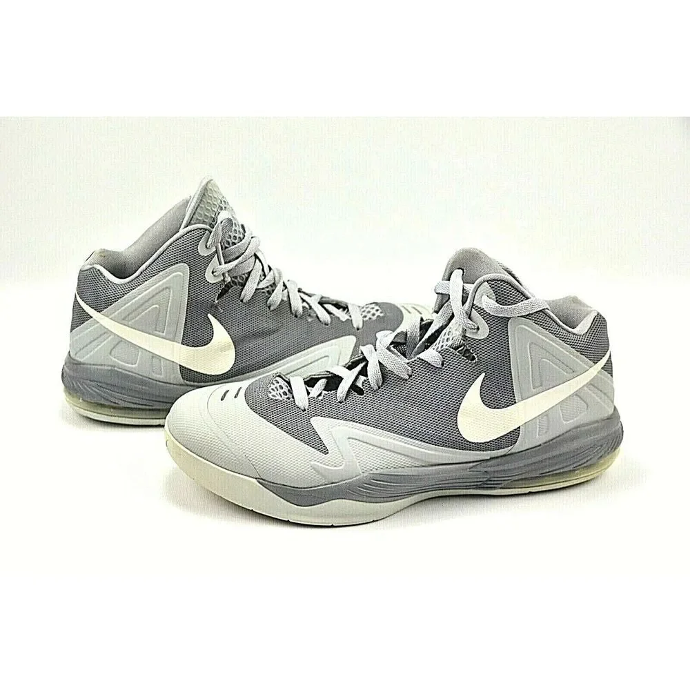 NIKE Air Max Premiere Basketball Shoe Men's Size 10.5 Dark Light Gray 653638-010